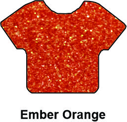 Siser HTV Vinyl Glitter Ember Orange 20" - VGL23W20